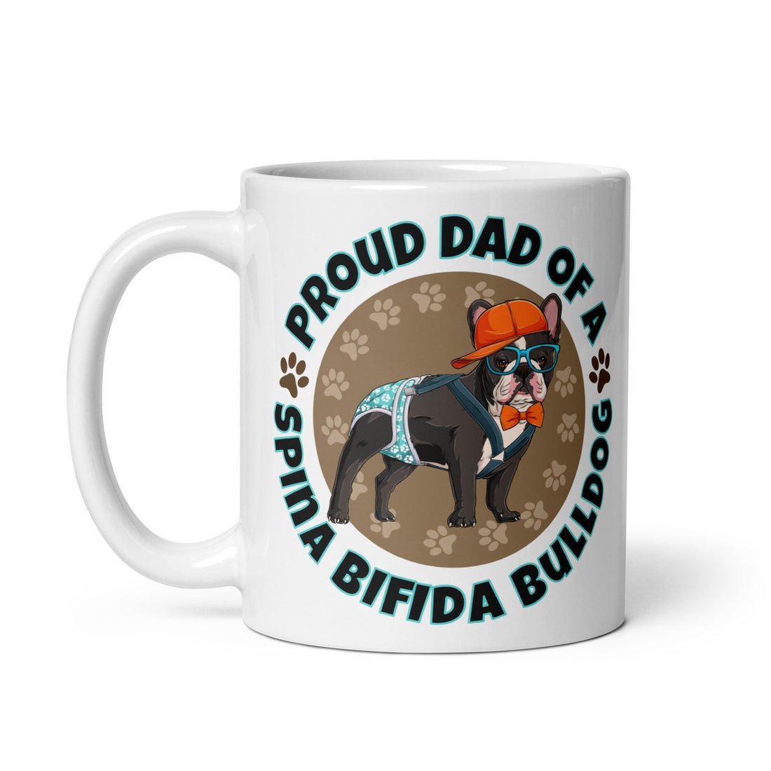 Proud Dad of a Spina Bifida Bulldog Mug