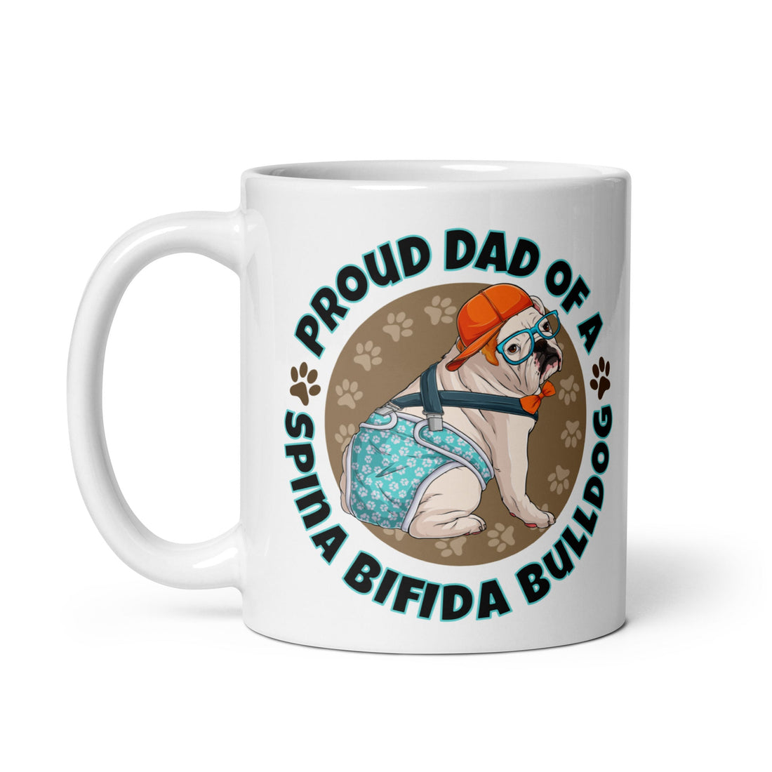 Proud Dad of a Spina Bifida Bulldog Mug