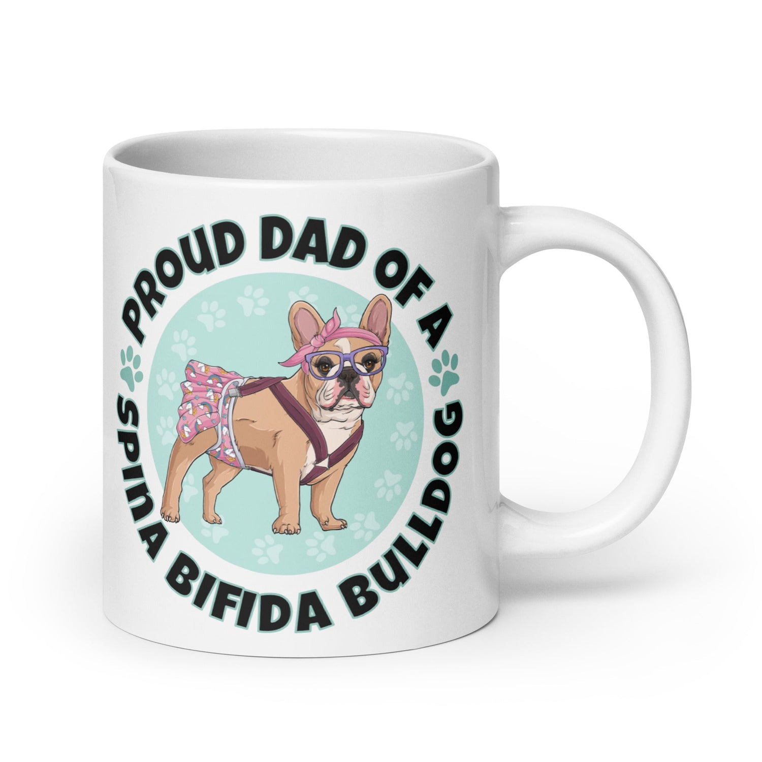 Proud Dad of a Spina Bifida Bulldog Mug