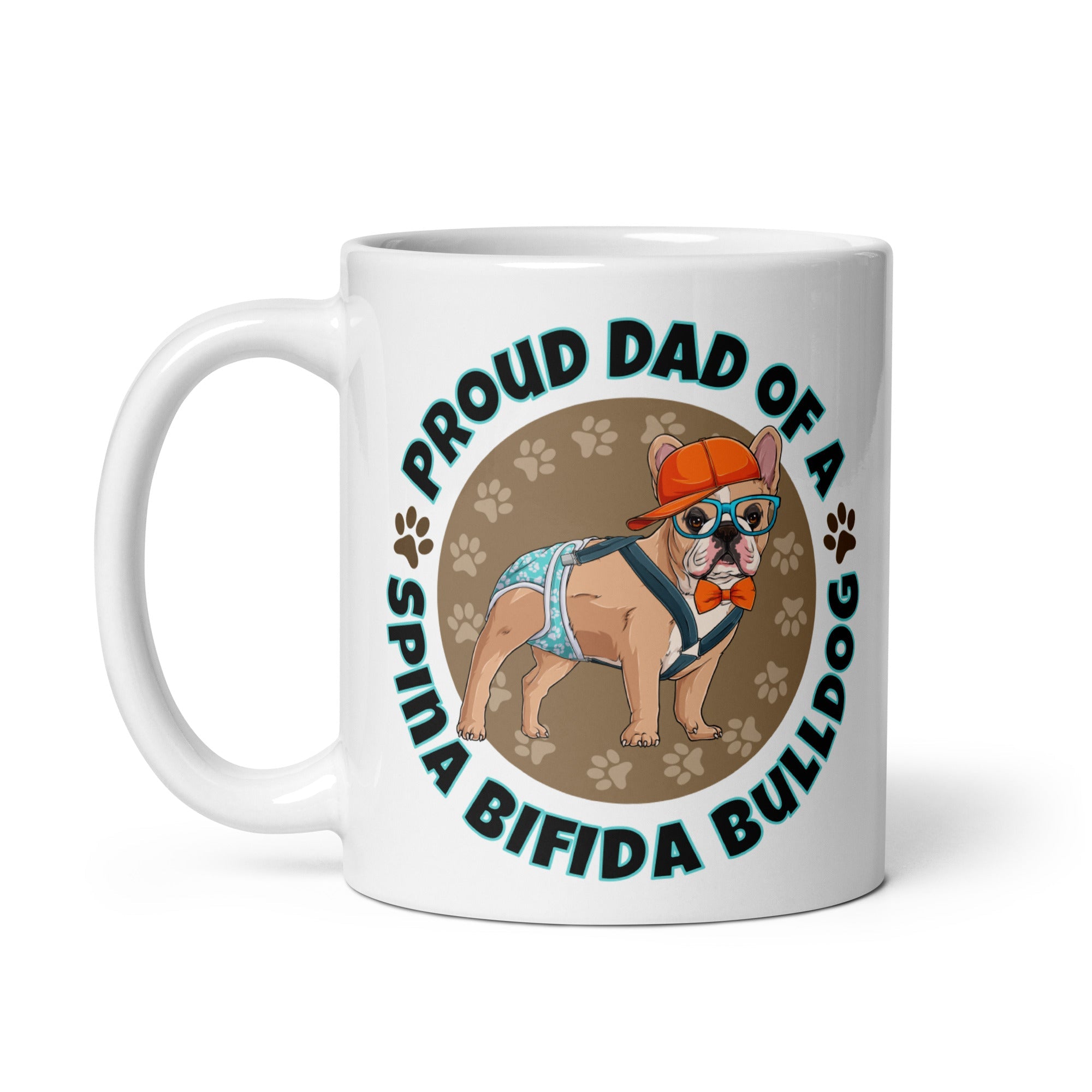 Proud Dad of a Spina Bifida Bulldog Mug