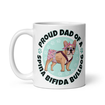 Proud Dad of a Spina Bifida Bulldog Mug