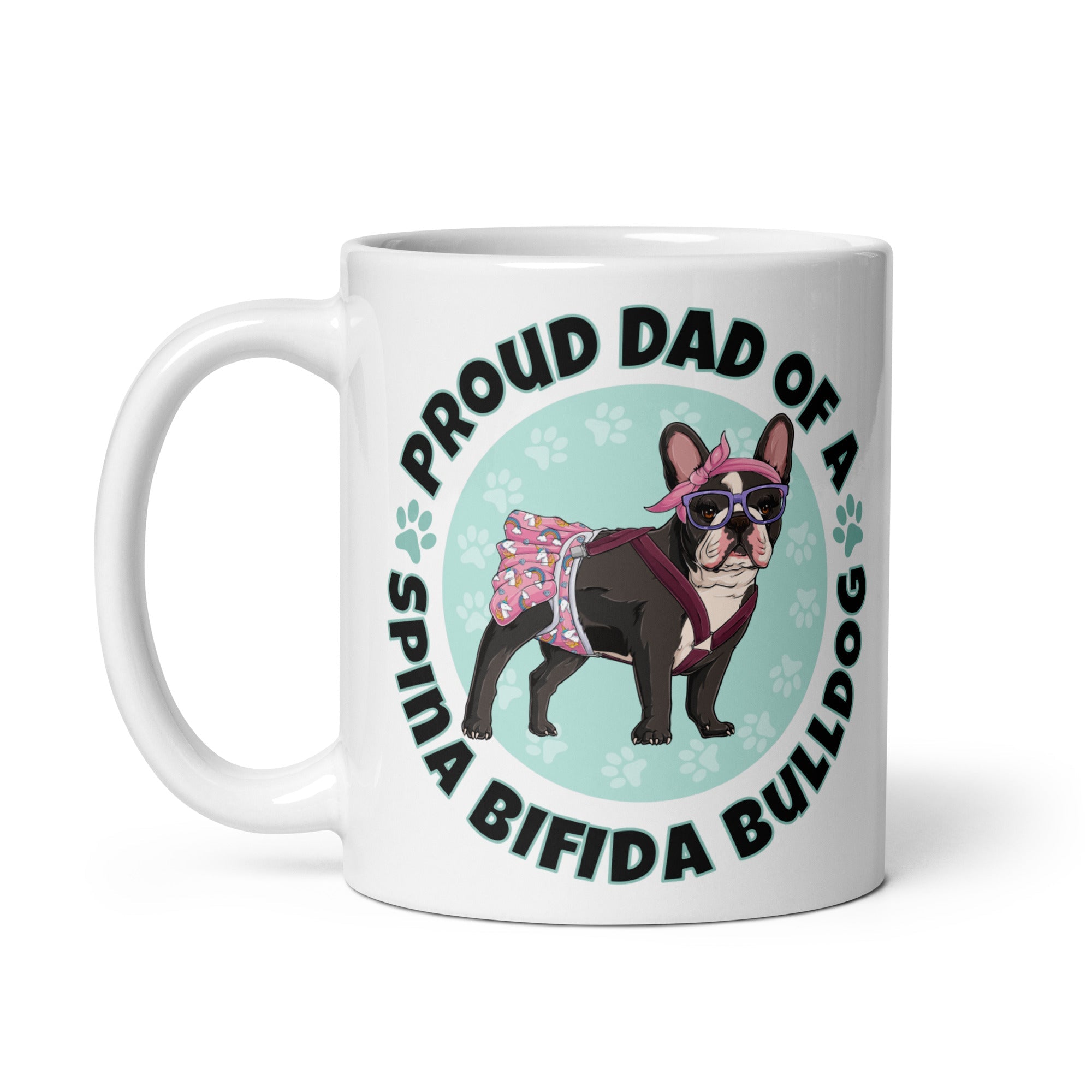 Proud Dad of a Spina Bifida Bulldog Mug