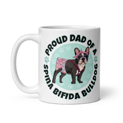 Proud Dad of a Spina Bifida Bulldog Mug