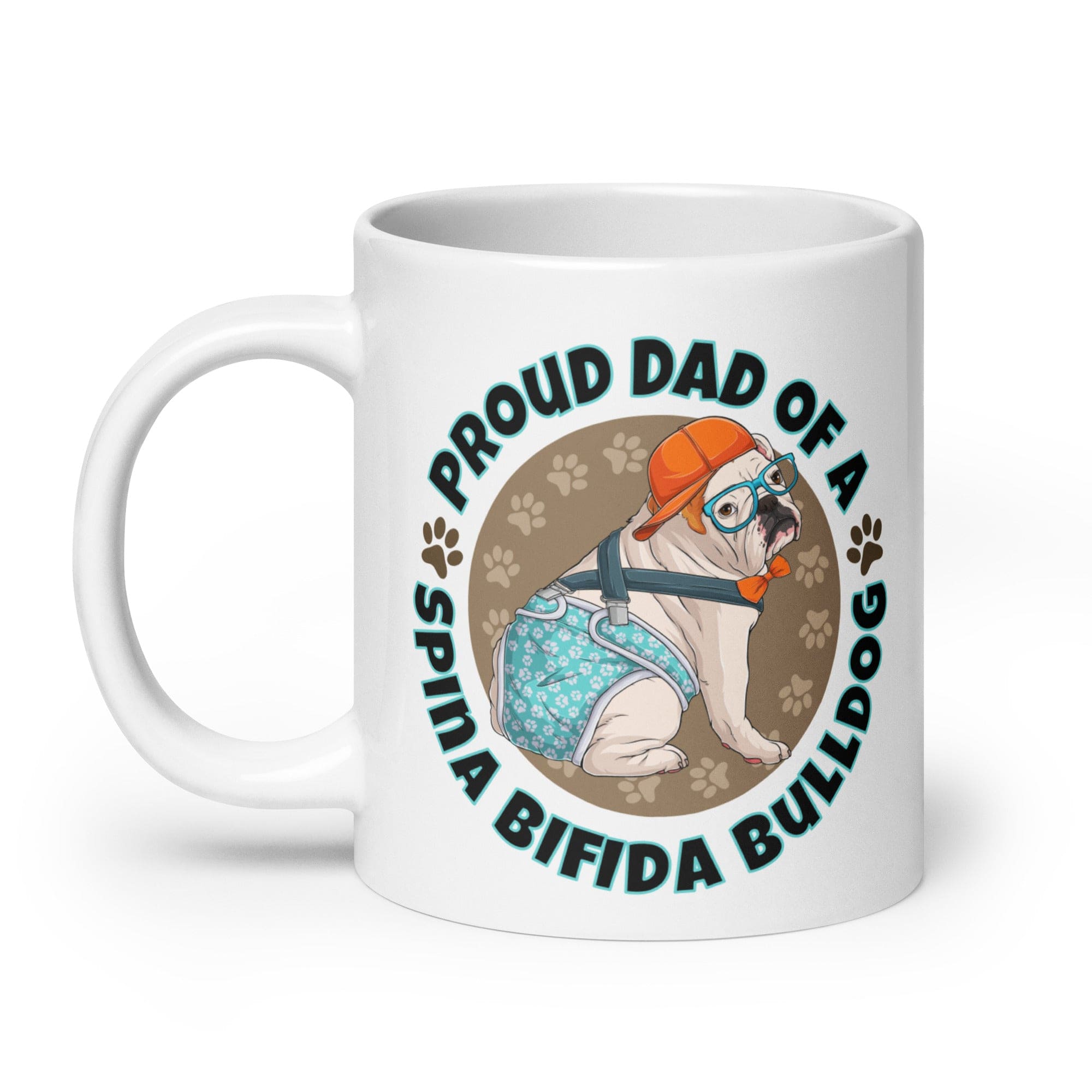 Proud Dad of a Spina Bifida Bulldog Mug