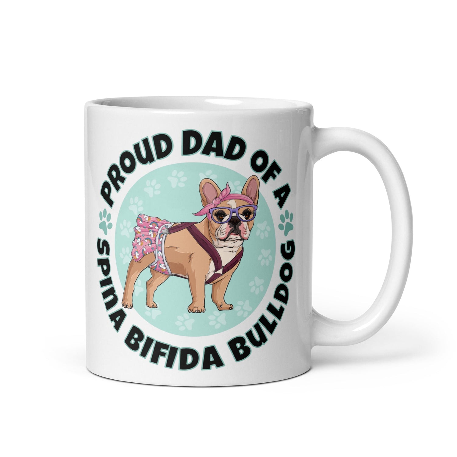 Proud Dad of a Spina Bifida Bulldog Mug