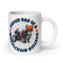 "Proud Dad of a Wheelchair Bulldog" Male Frenchie Mug (20oz) | Black & White Colored