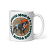 "Proud Mom of a Spina Bifida Bulldog" Male Frenchie Mug | B&W Colored