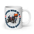"Proud Mom of a Wheelchair Bulldog" Male Frenchie Mug (20oz) | Black & White Colored