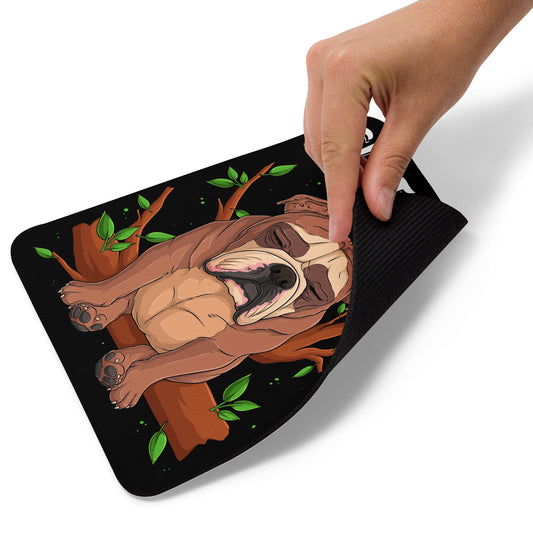 "Sloth Mode" English Bulldog Mouse Pad