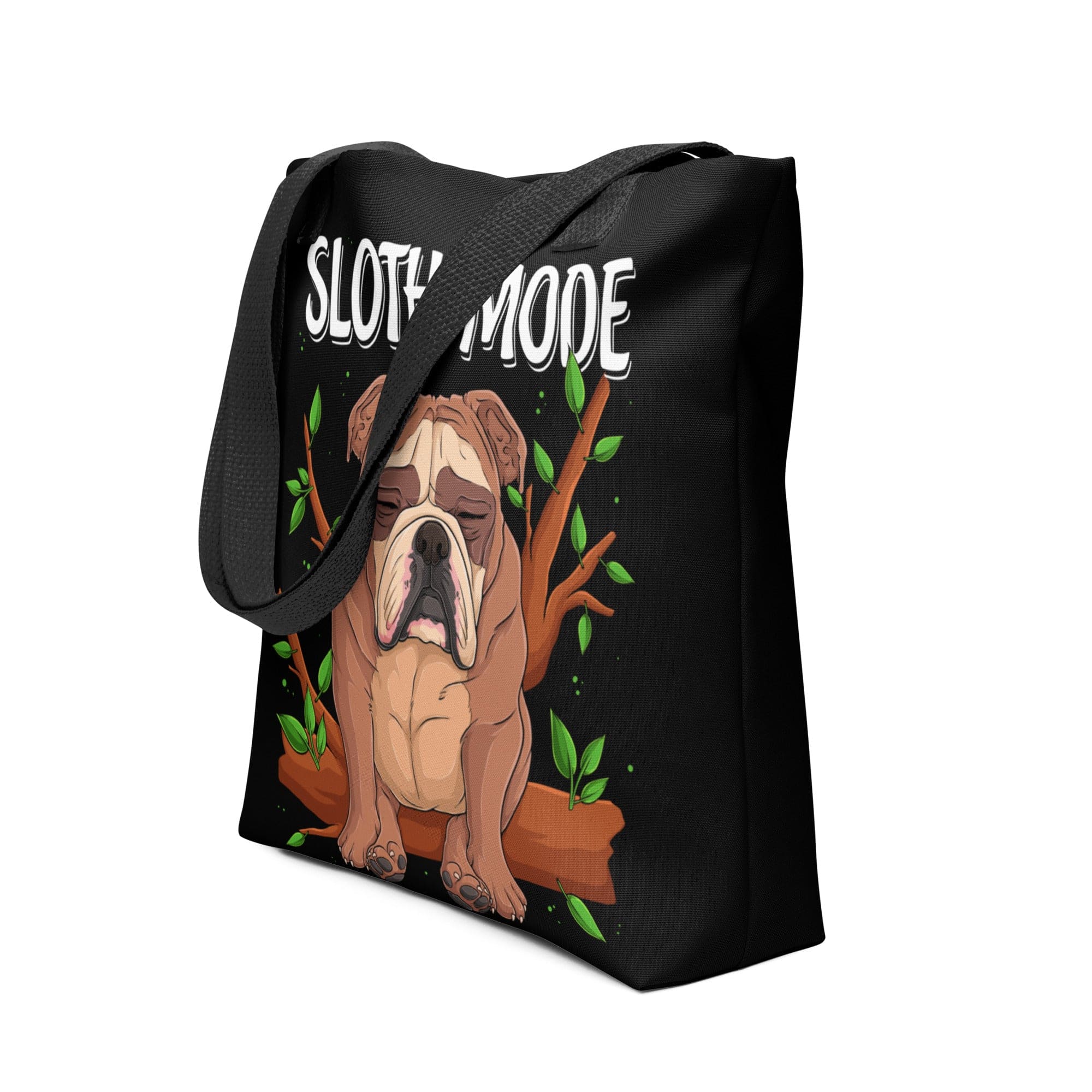 &quot;Sloth Mode&quot; English Bulldog Tote Bag