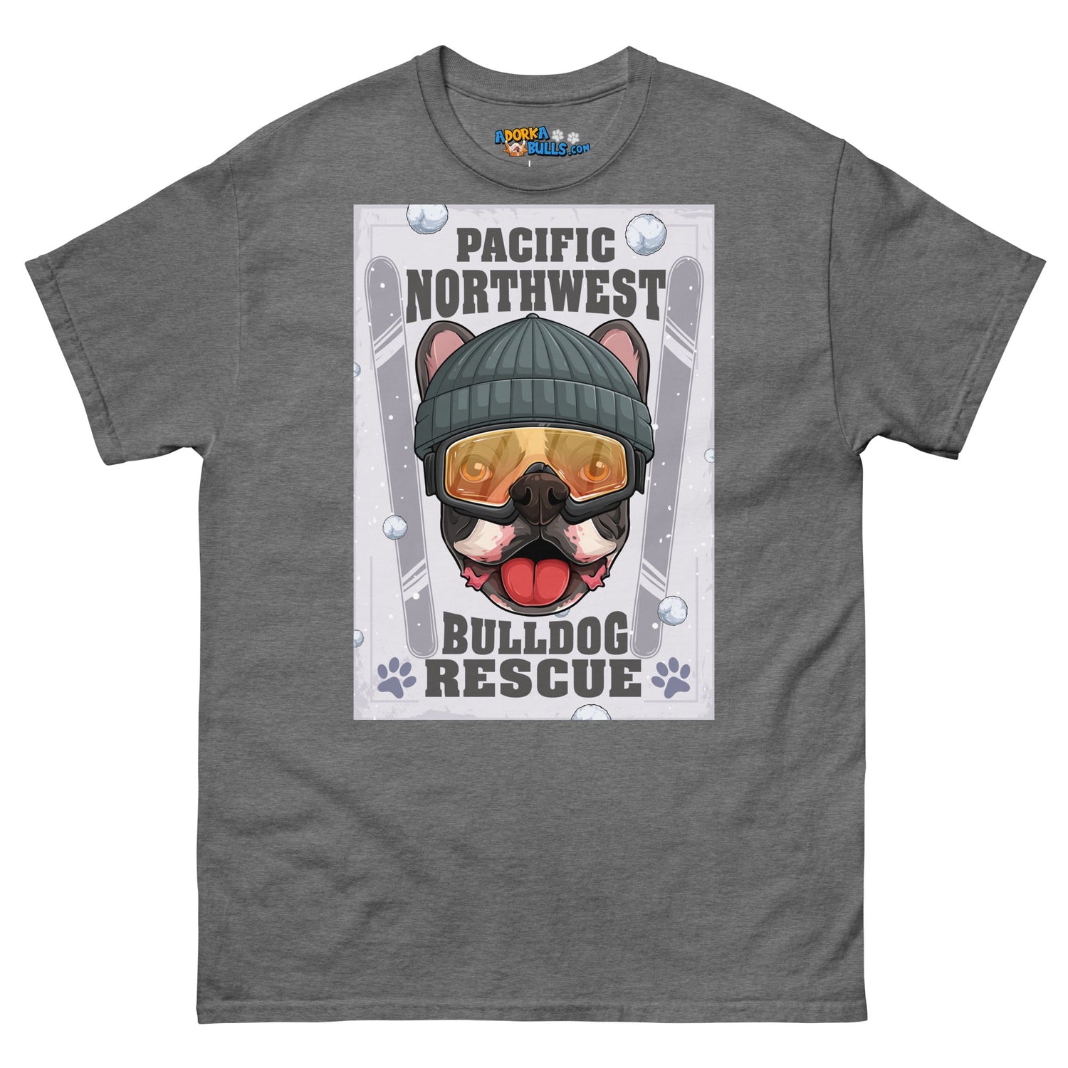 &quot;Snow Bullies&quot; Frenchie Skier Men&