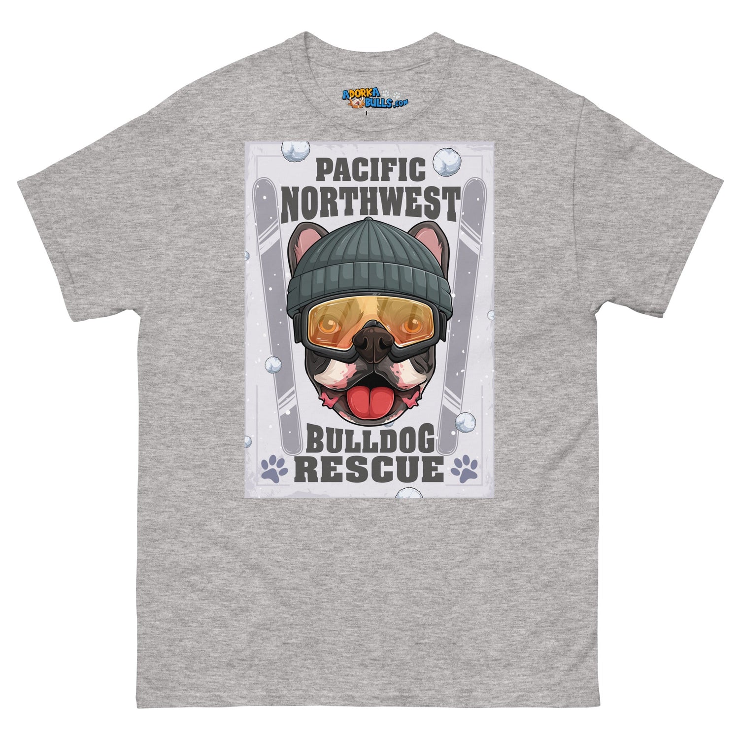 &quot;Snow Bullies&quot; Frenchie Skier Men&