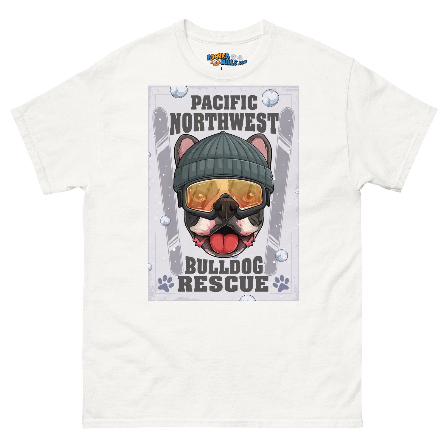 &quot;Snow Bullies&quot; Frenchie Skier Men&