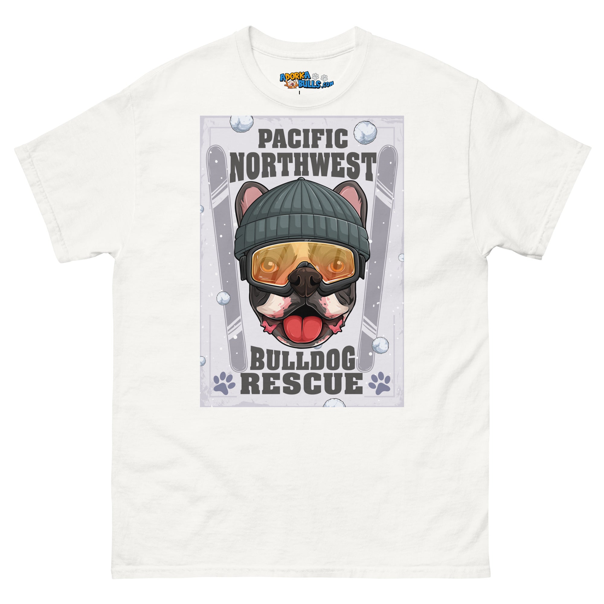 &quot;Snow Bullies&quot; Frenchie Skier Men&