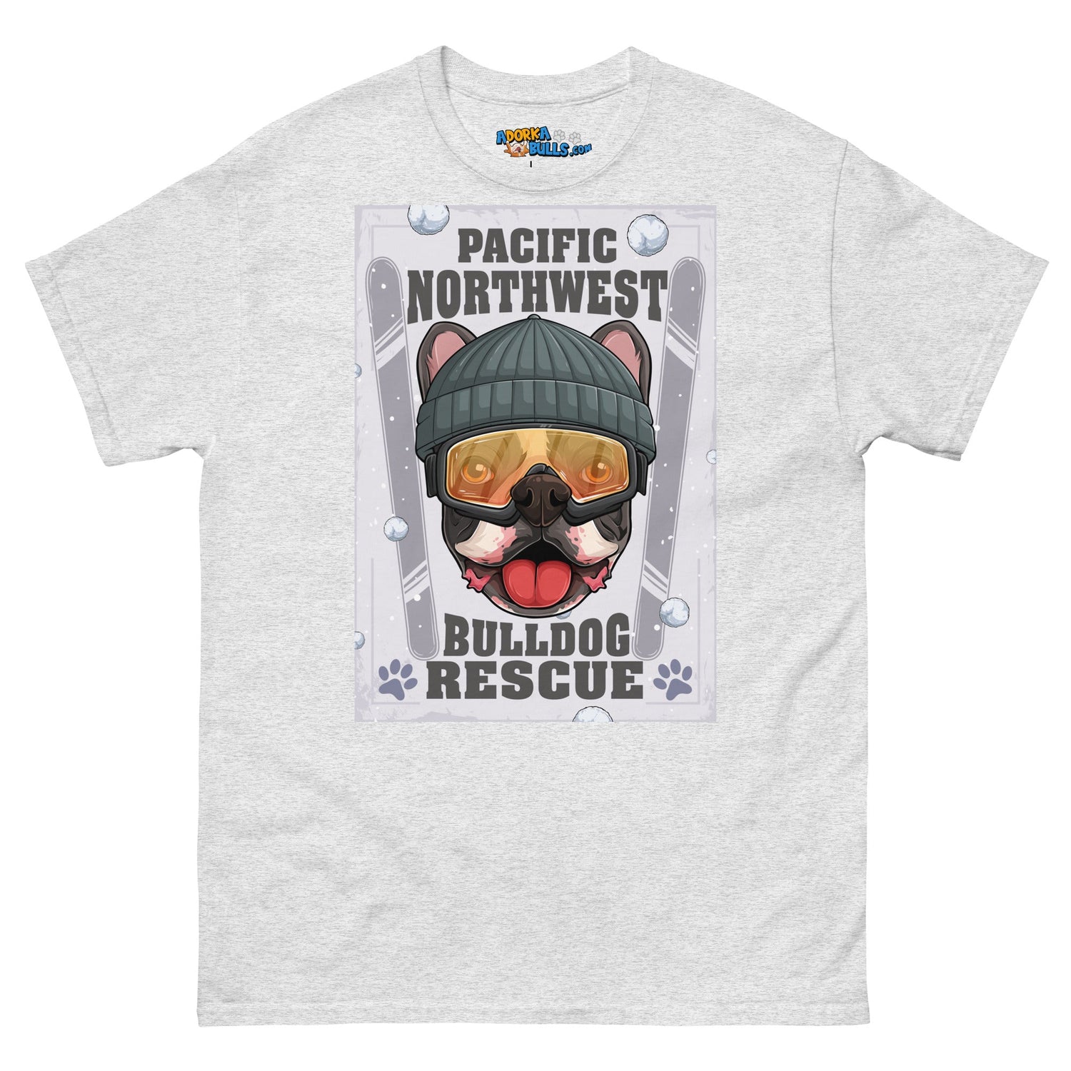 &quot;Snow Bullies&quot; Frenchie Skier Men&