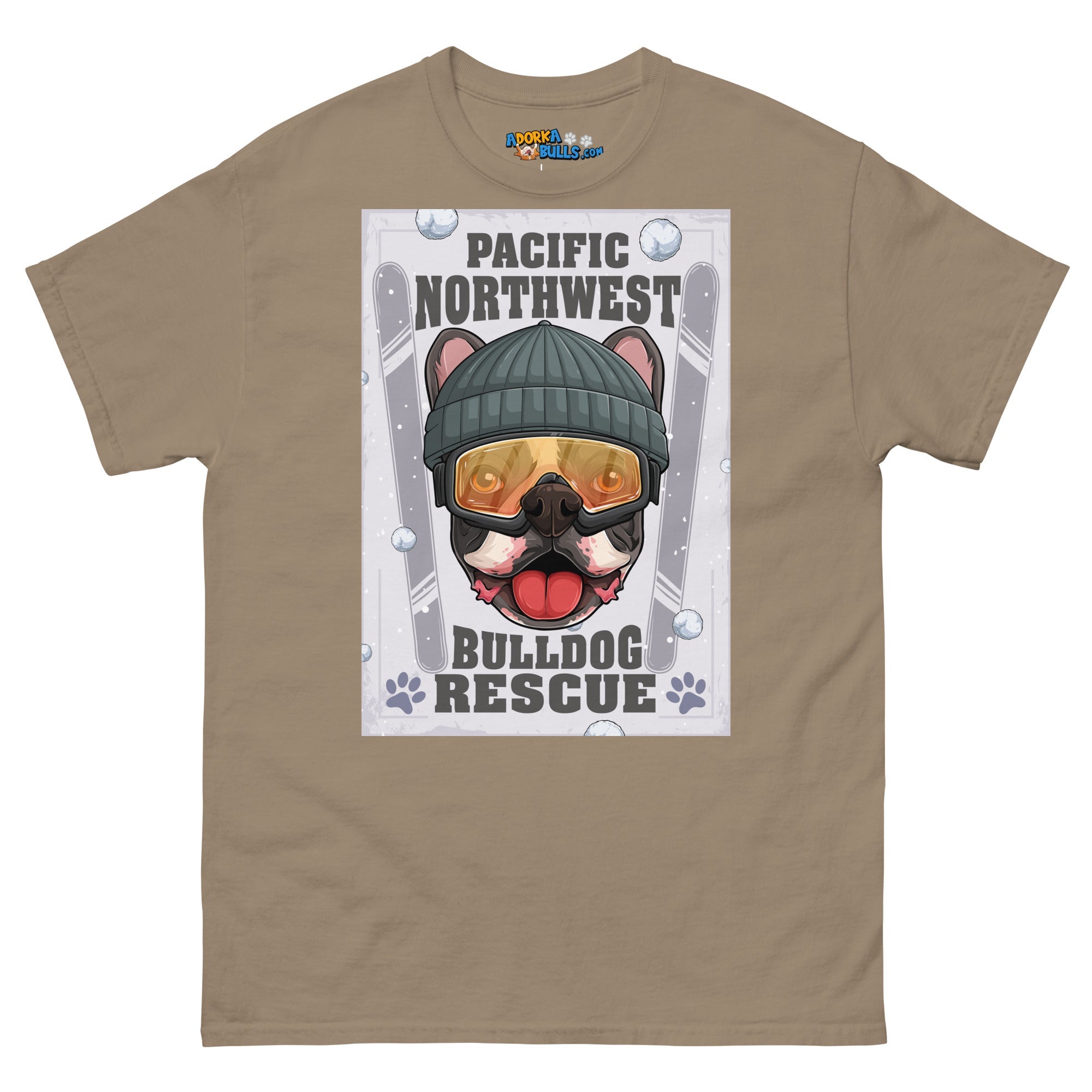 &quot;Snow Bullies&quot; Frenchie Skier Men&