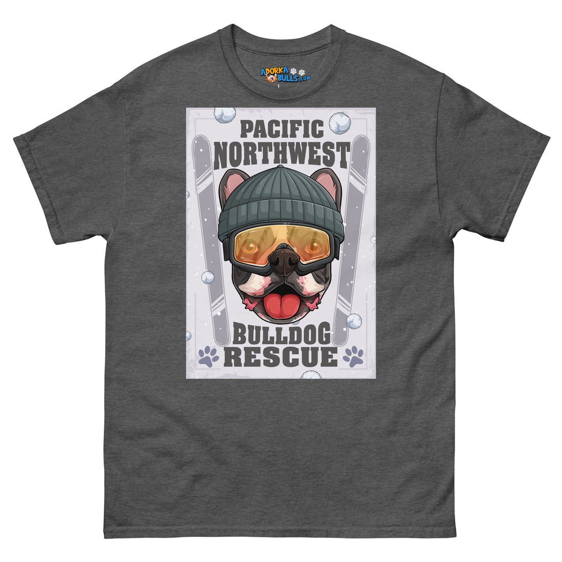 &quot;Snow Bullies&quot; Frenchie Skier Men&