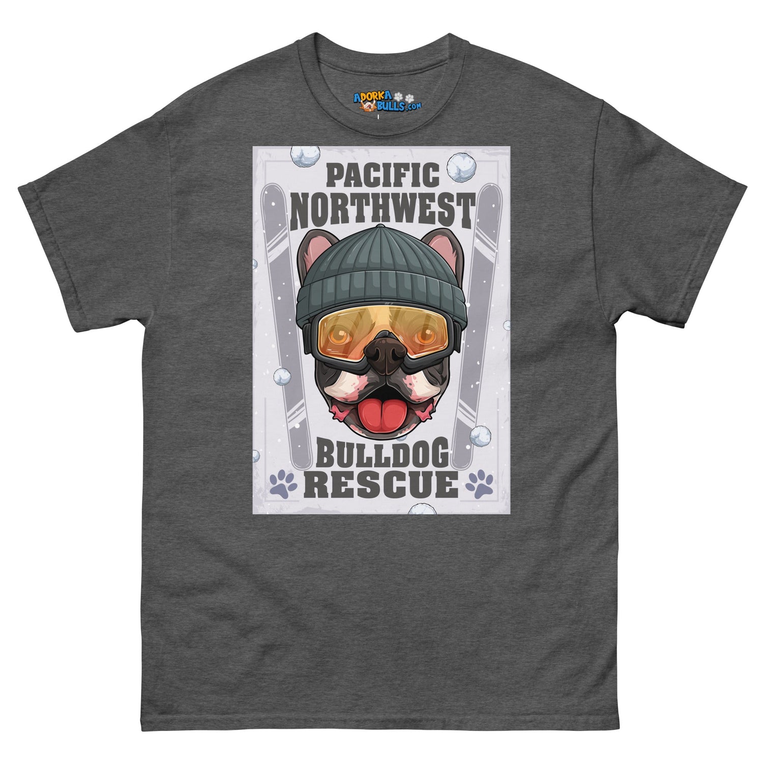 &quot;Snow Bullies&quot; Frenchie Skier Men&