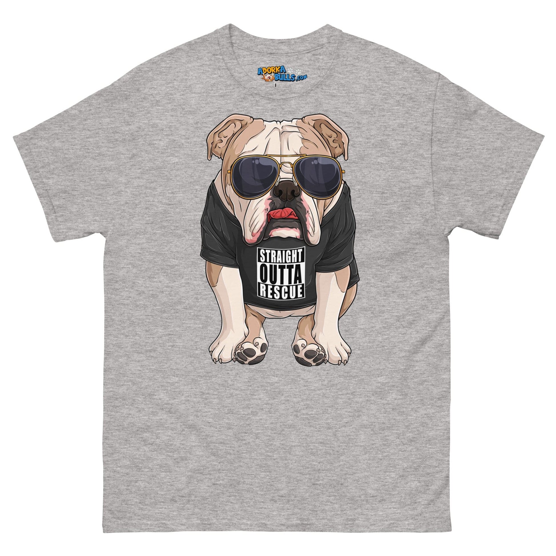 "Straight Outta Rescue" English Bulldog Men's Classic Tee