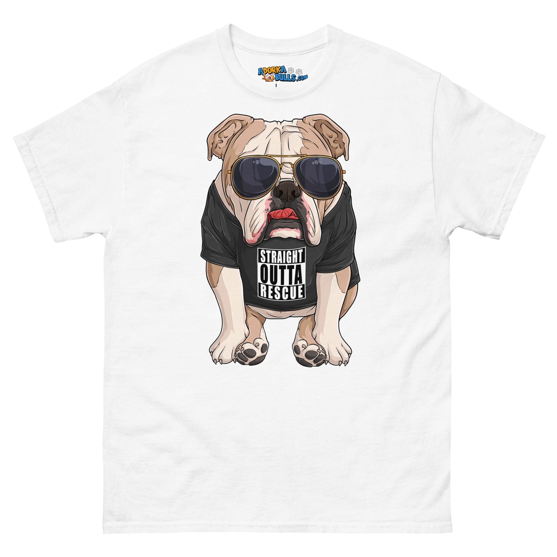 "Straight Outta Rescue" English Bulldog Men's Classic Tee