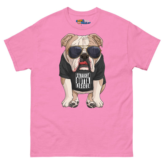 "Straight Outta Rescue" English Bulldog Men's Classic Tee