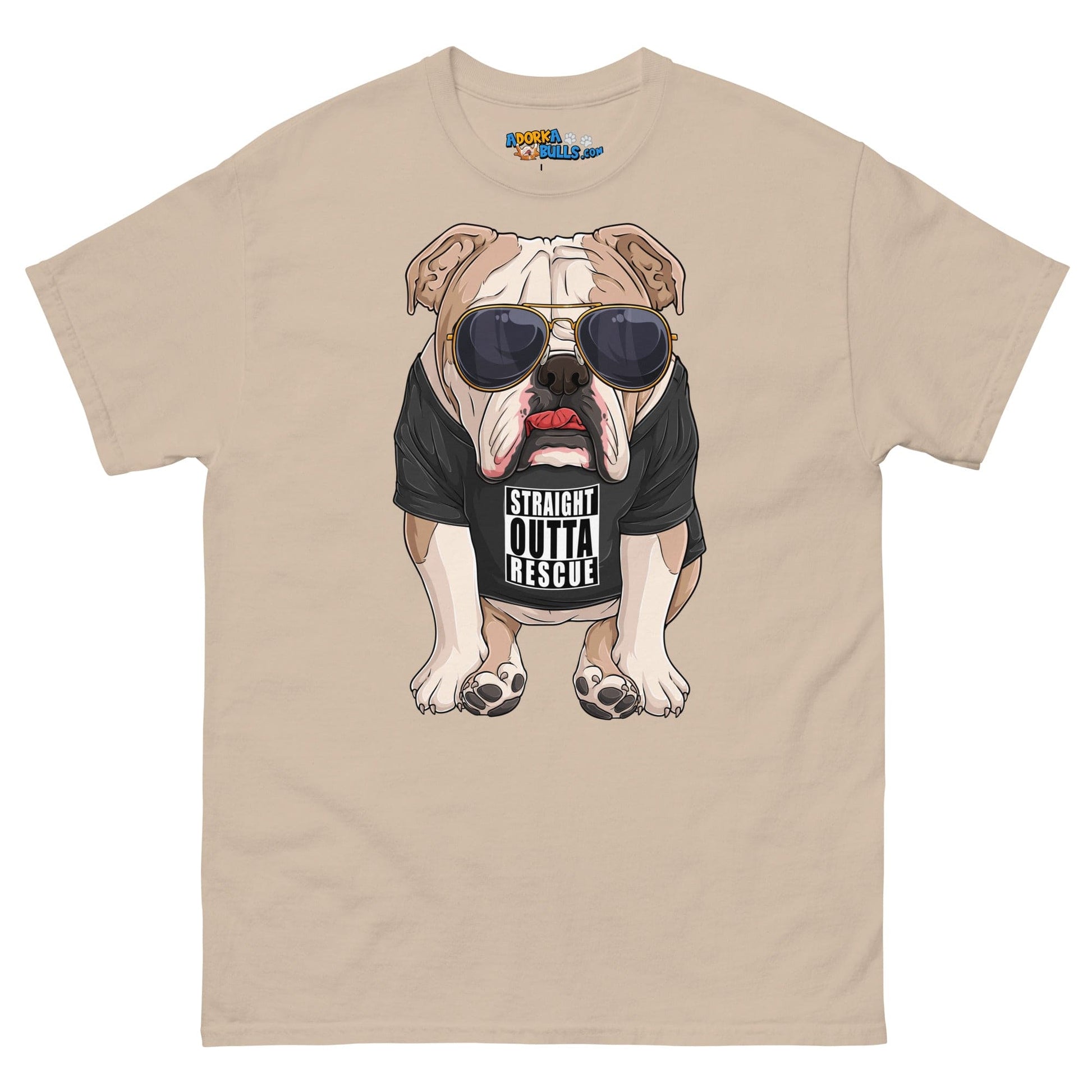 "Straight Outta Rescue" English Bulldog Men's Classic Tee