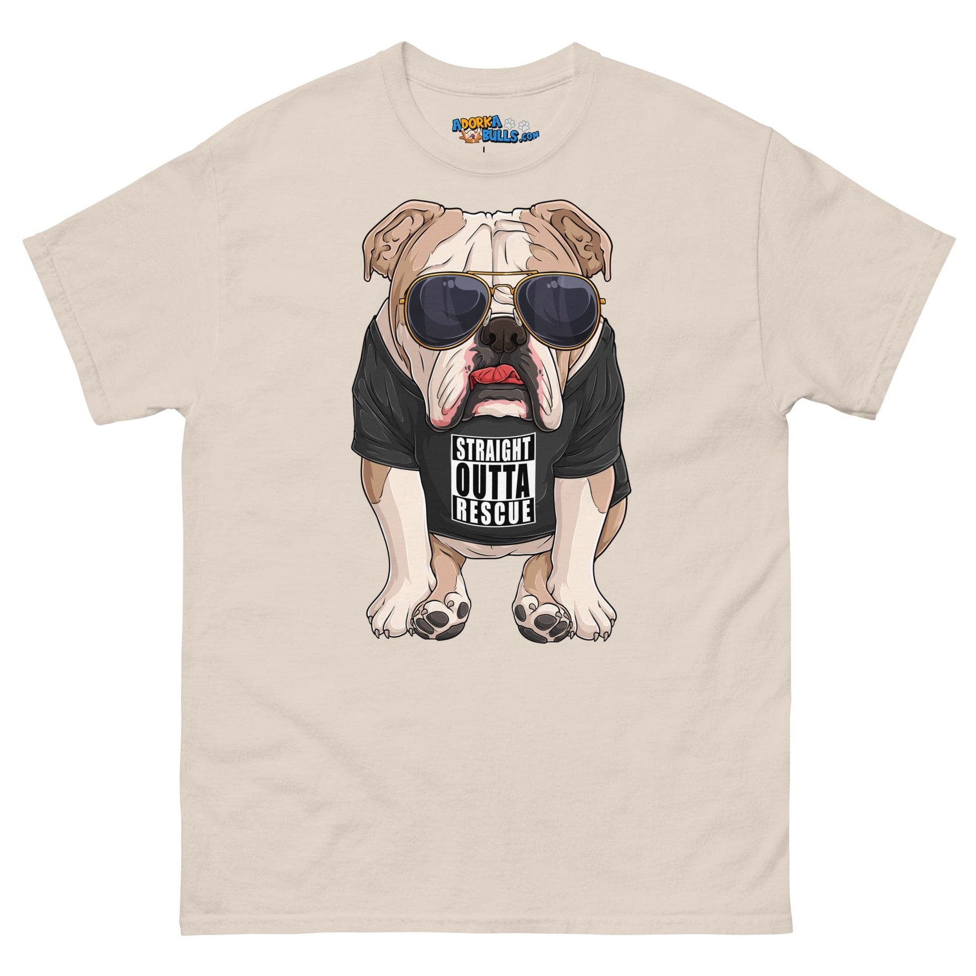 "Straight Outta Rescue" English Bulldog Men's Classic Tee