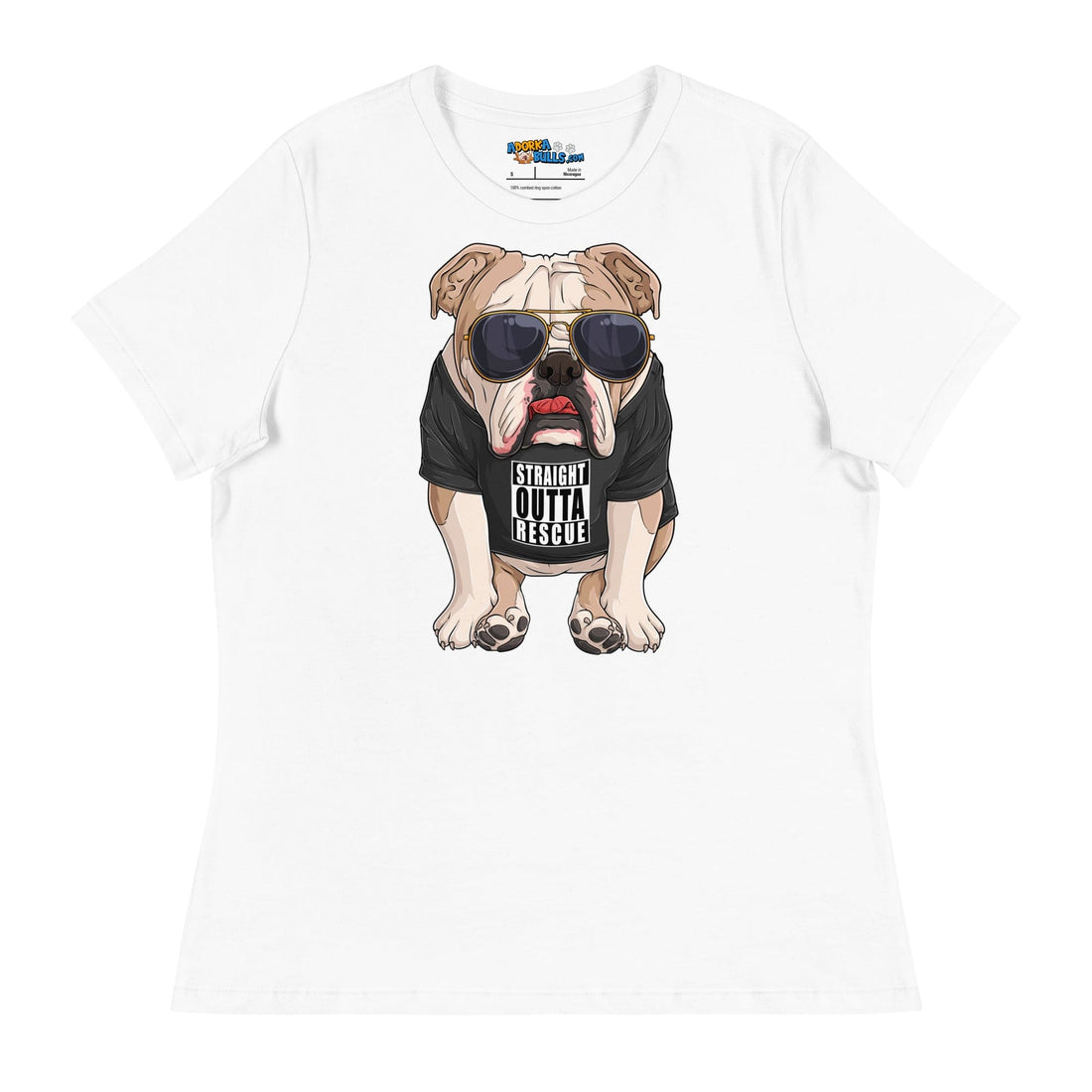 "Straight Outta Rescue" English Bulldog Women&