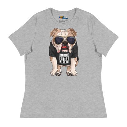 &quot;Straight Outta Rescue&quot; English Bulldog Women&