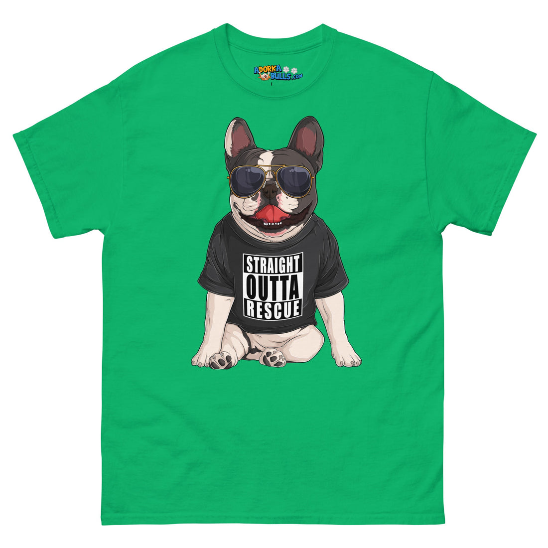 &quot;Straight Outta Rescue&quot; French Bulldog Men&