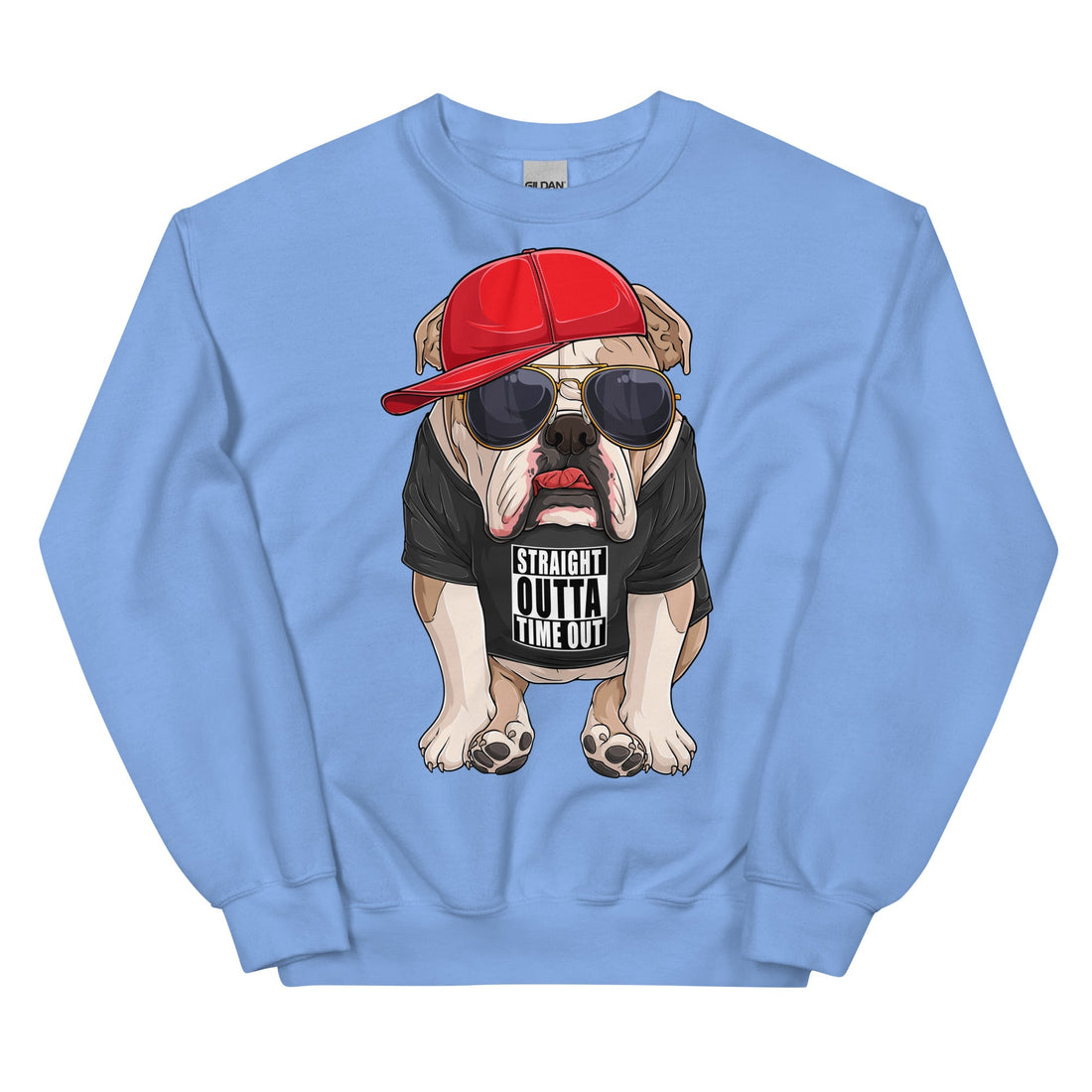 "Straight Outta Time Out" Bulldog Sweatshirt