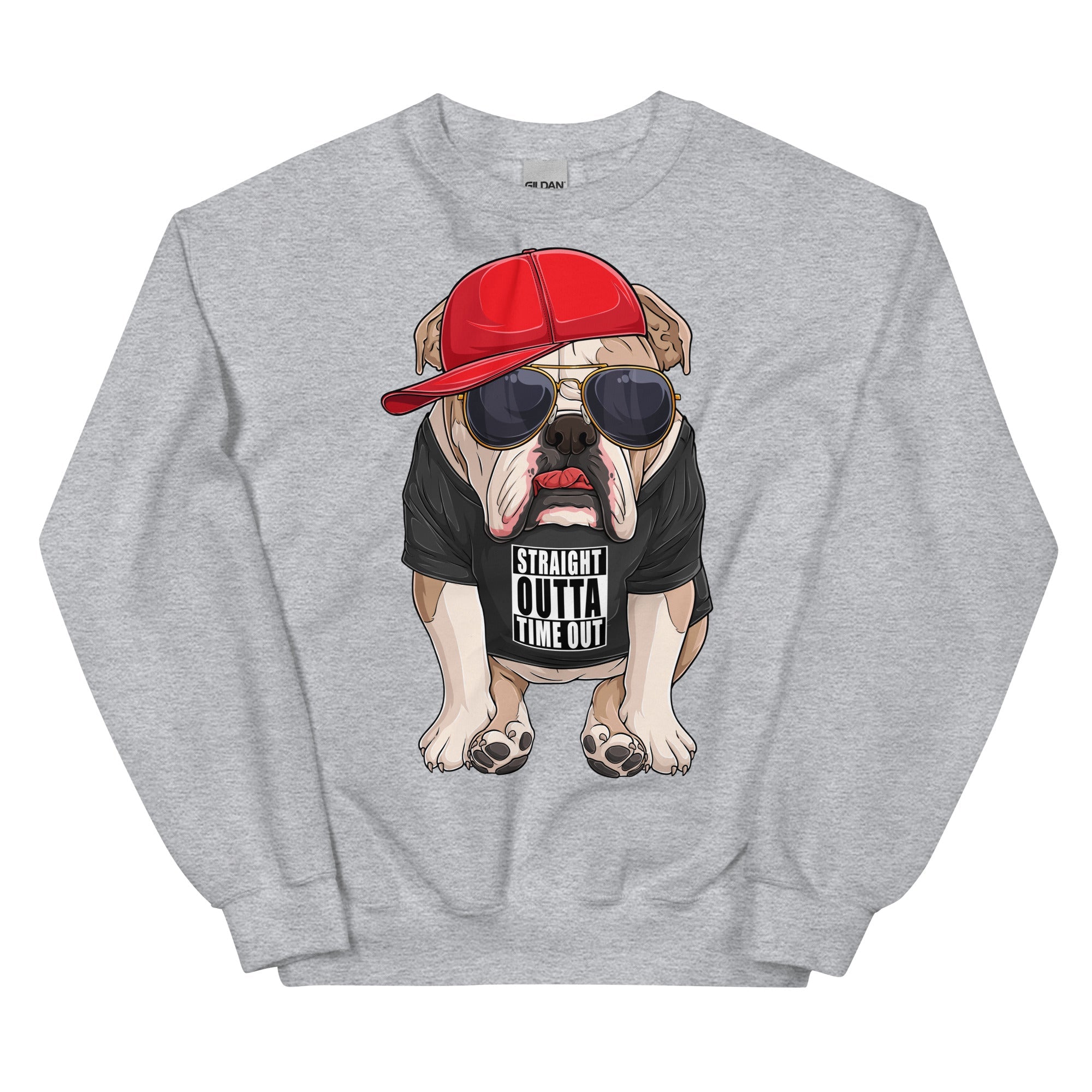"Straight Outta Time Out" Bulldog Sweatshirt