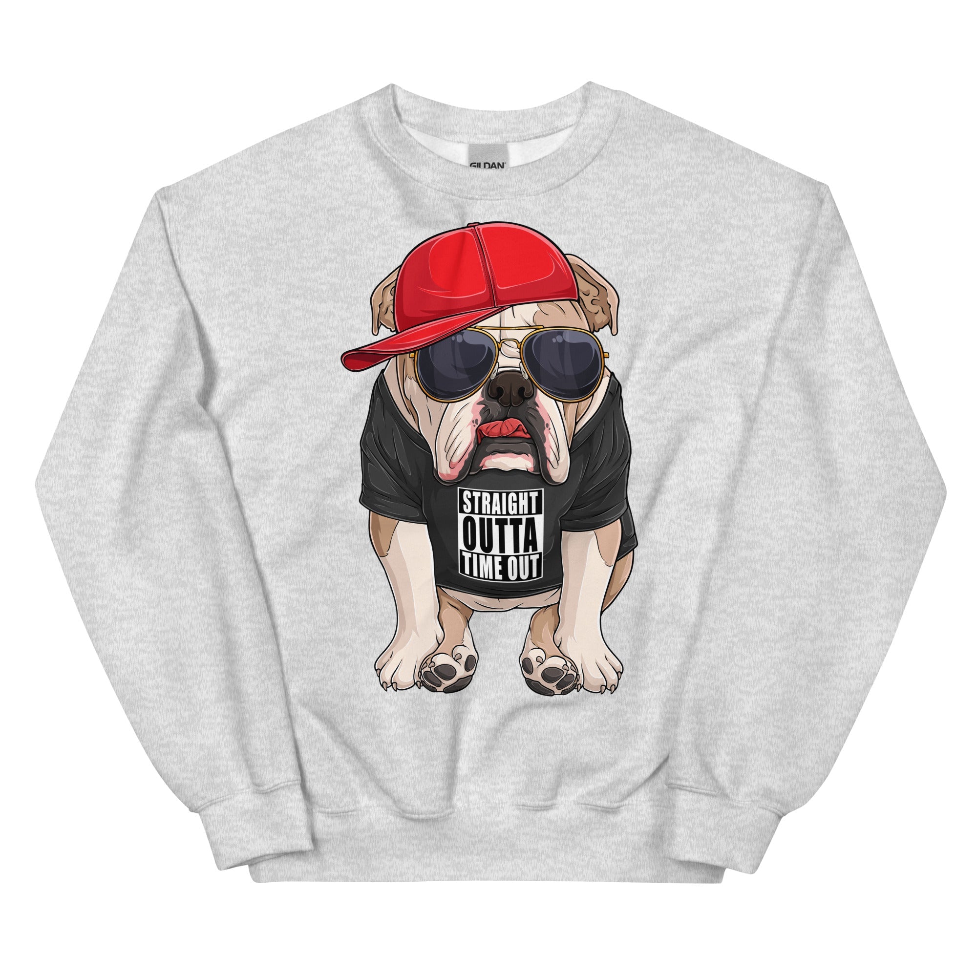 "Straight Outta Time Out" Bulldog Sweatshirt