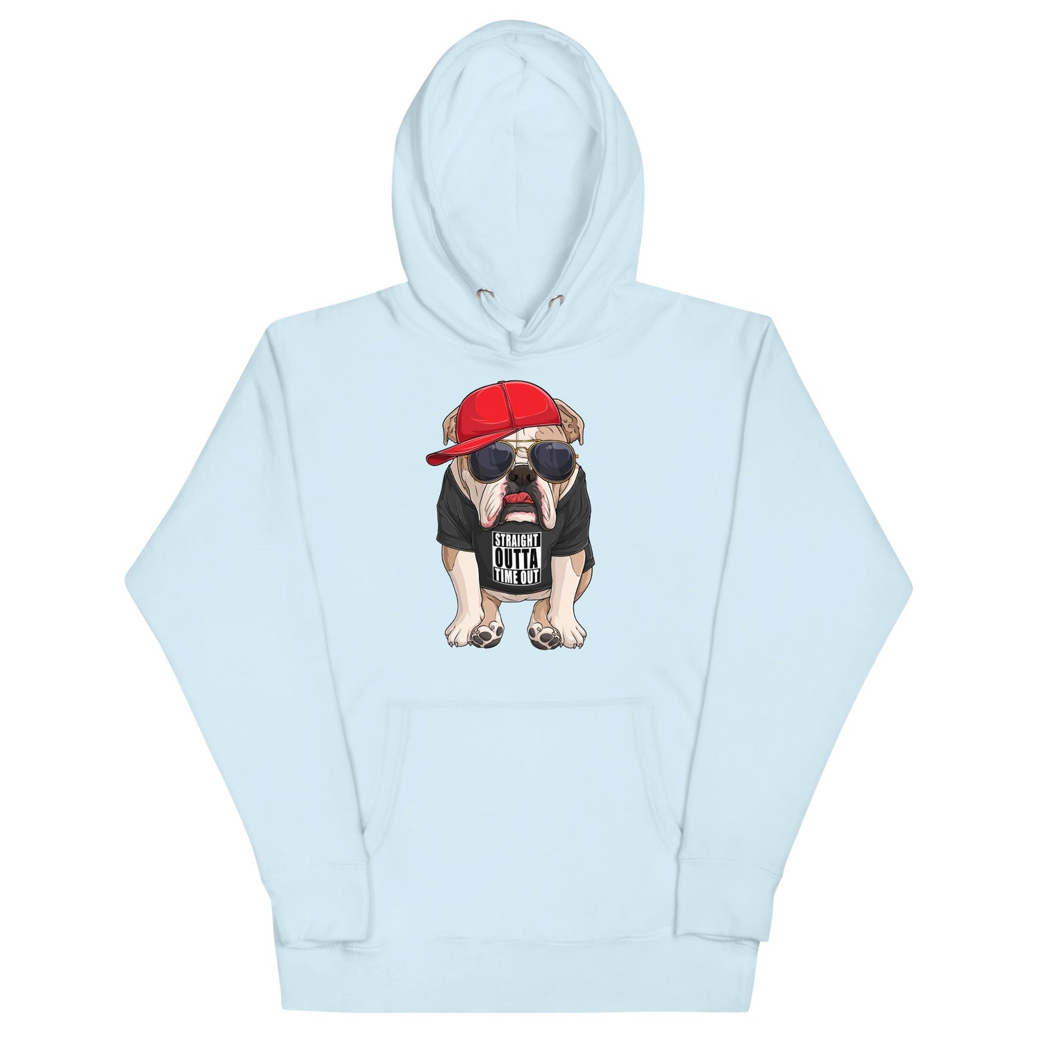 "Straight Outta Time Out" English Bulldog Unisex Hoodie