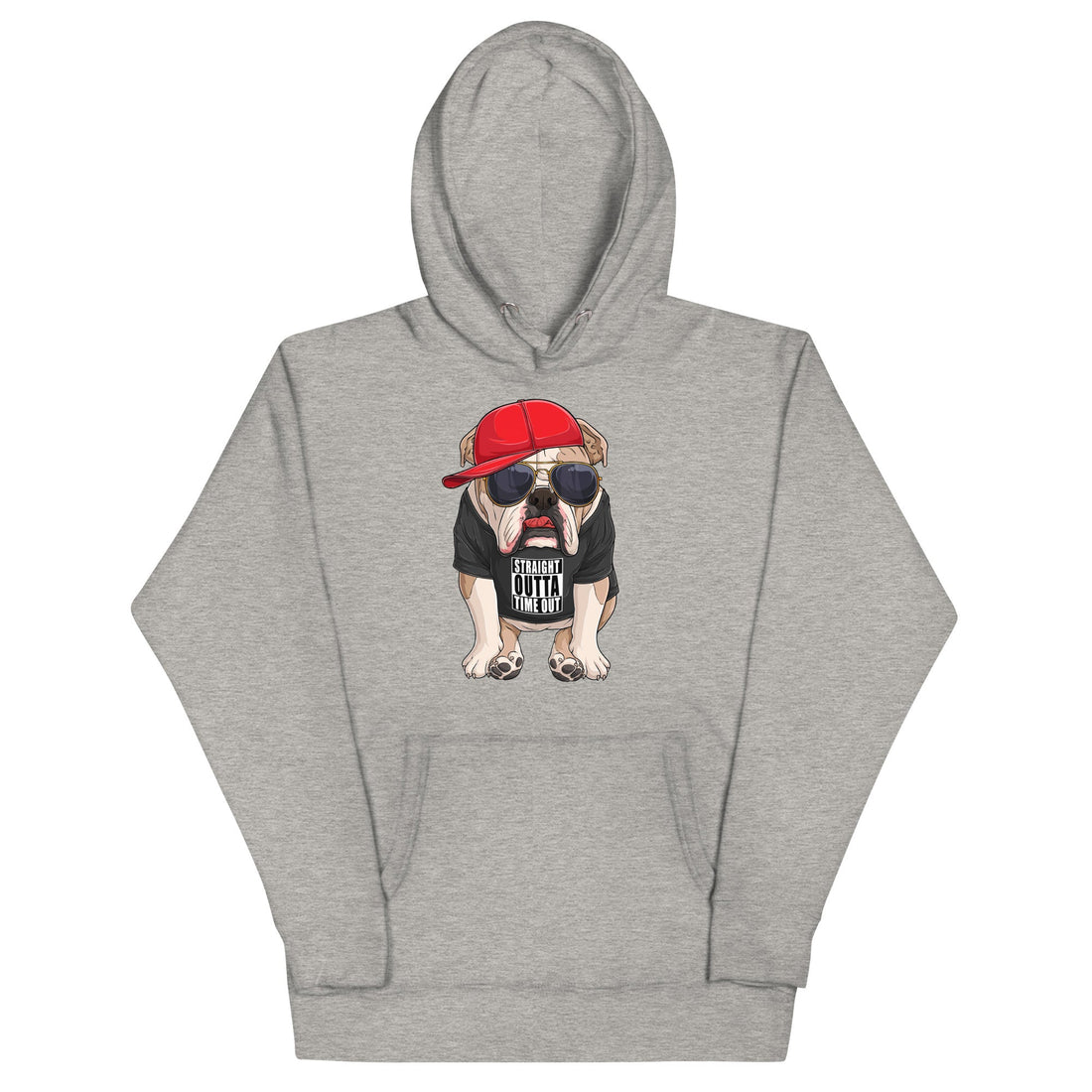 "Straight Outta Time Out" English Bulldog Unisex Hoodie