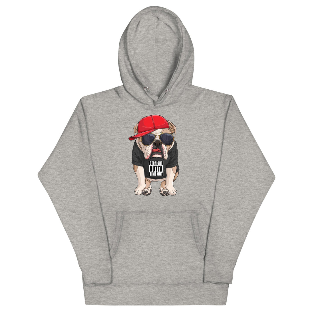 &quot;Straight Outta Time Out&quot; English Bulldog Unisex Hoodie