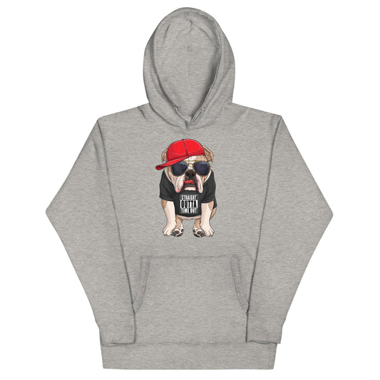 "Straight Outta Time Out" English Bulldog Unisex Hoodie