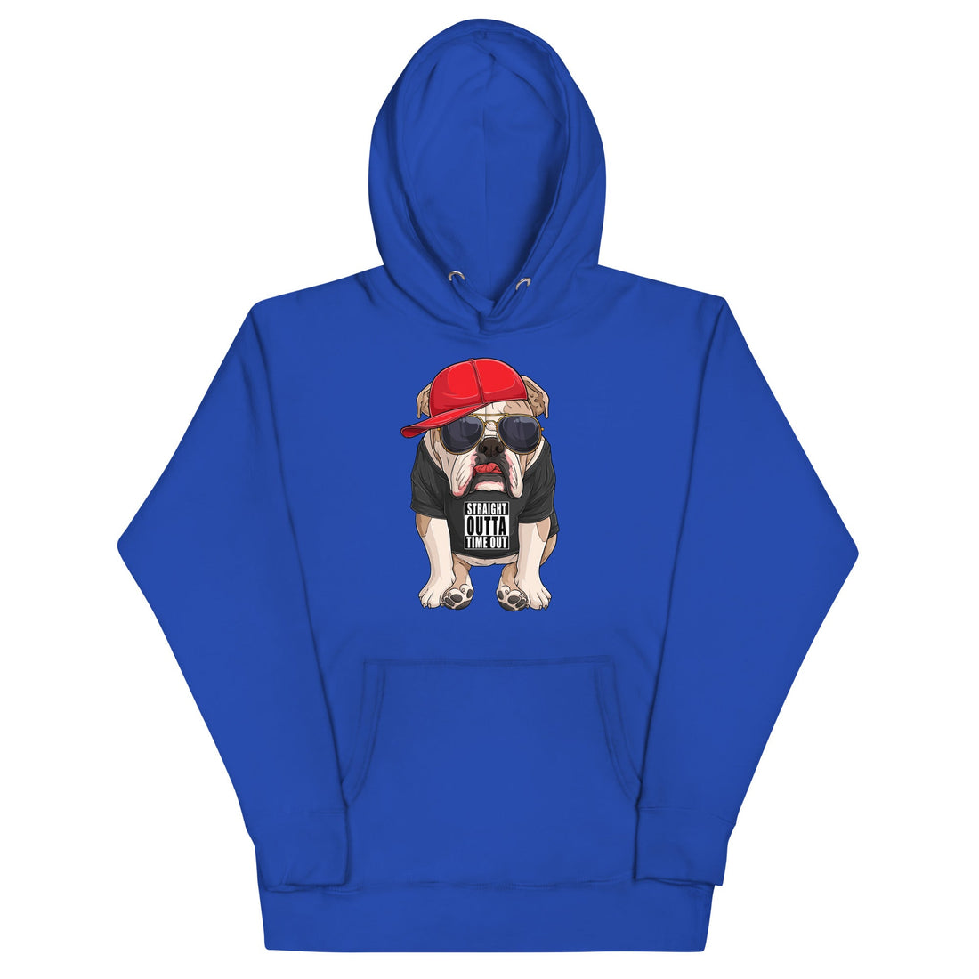 &quot;Straight Outta Time Out&quot; English Bulldog Unisex Hoodie