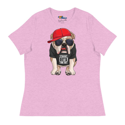 &quot;Straight Outta Time Out&quot; English Bulldog Women&