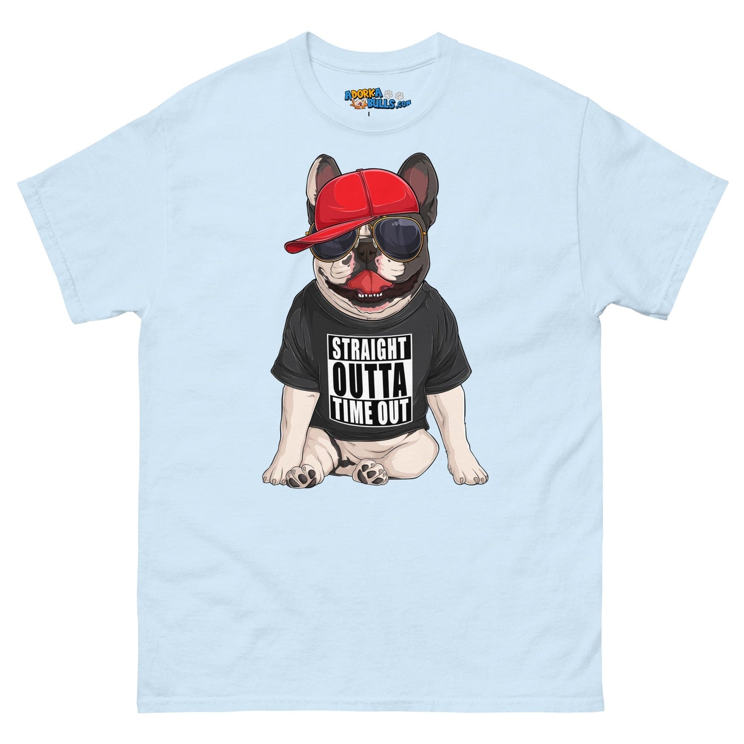 &quot;Straight Outta Time Out&quot; French Bulldog Men&