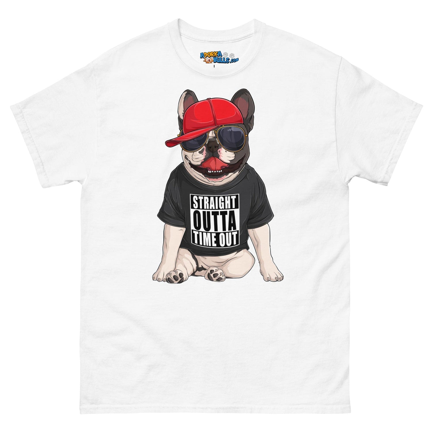 &quot;Straight Outta Time Out&quot; French Bulldog Men&