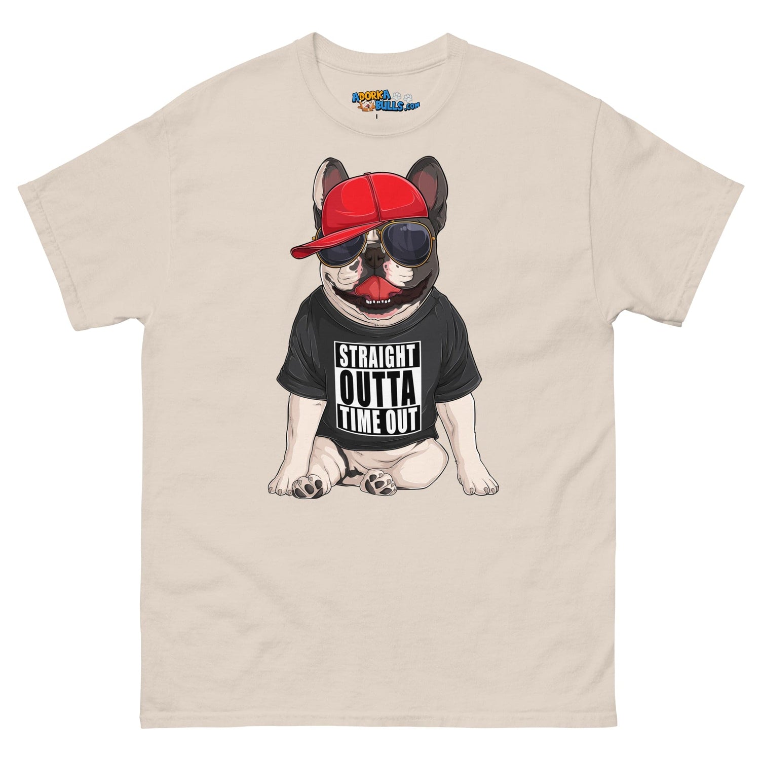 &quot;Straight Outta Time Out&quot; French Bulldog Men&