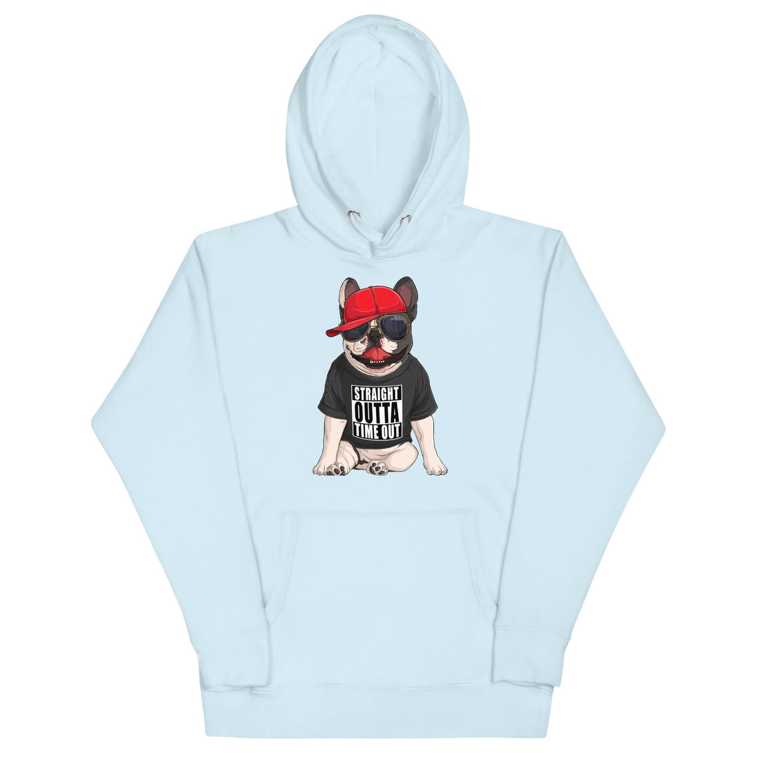"Straight Outta Time Out" French Bulldog Unisex Hoodie