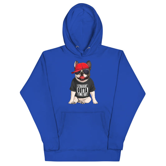 "Straight Outta Time Out" French Bulldog Unisex Hoodie