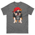 "Straight Outta Time Out" Male Bulldog Men’s Tee | Red & White Colored