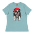 "Straight Outta Time Out" Male Bulldog Women’s Tee | Black & White Colored