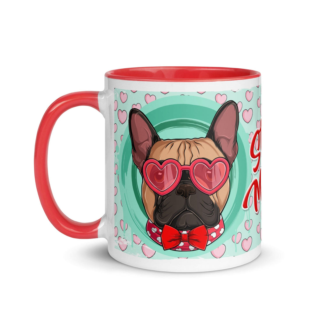 "Stud Muffin" French Bulldog Mug | Fawn & White Colored Male