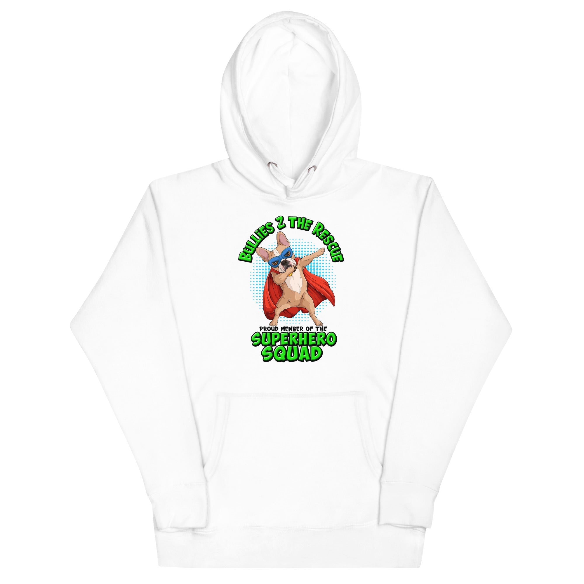 &quot;Superhero Squad&quot; Dabbing Frenchie Unisex Hoodie