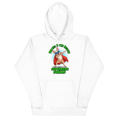 &quot;Superhero Squad&quot; Dabbing Frenchie Unisex Hoodie