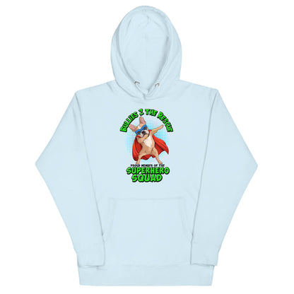 &quot;Superhero Squad&quot; Dabbing Frenchie Unisex Hoodie